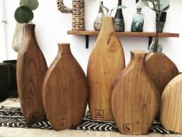 vases en bois sur mesure